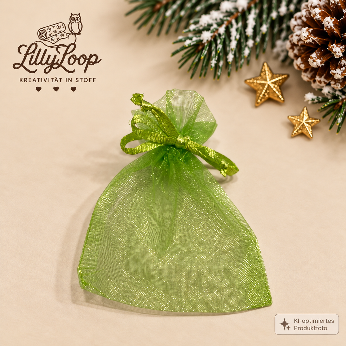 🎄Weihnachts-Maschenmarkierer mit Glasperlen