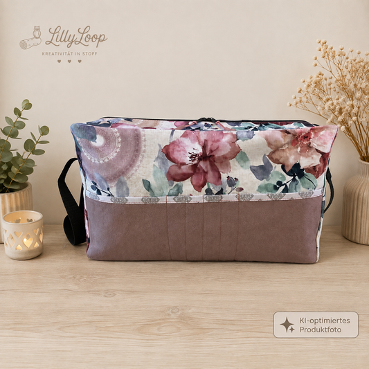 🌸 Projekttasche "Pure Romance Rosa"